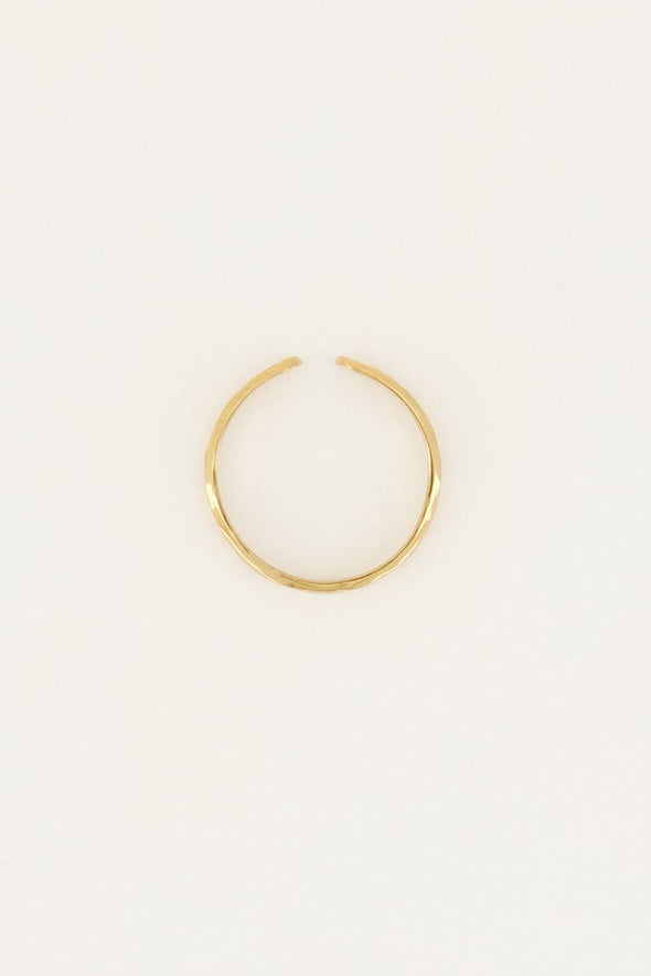 Ring breed structuur - goud