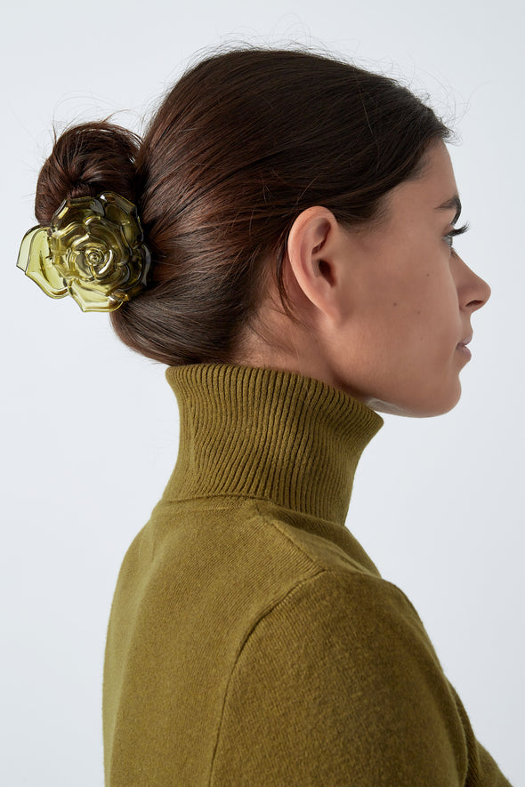 Hairclip Roosje - Bruin