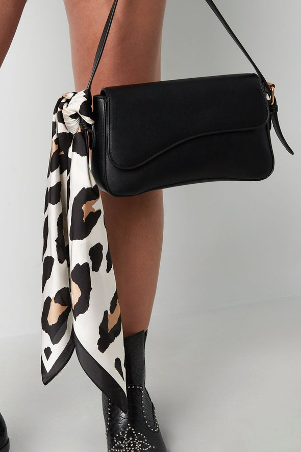 Satin Scarf - Leo Black