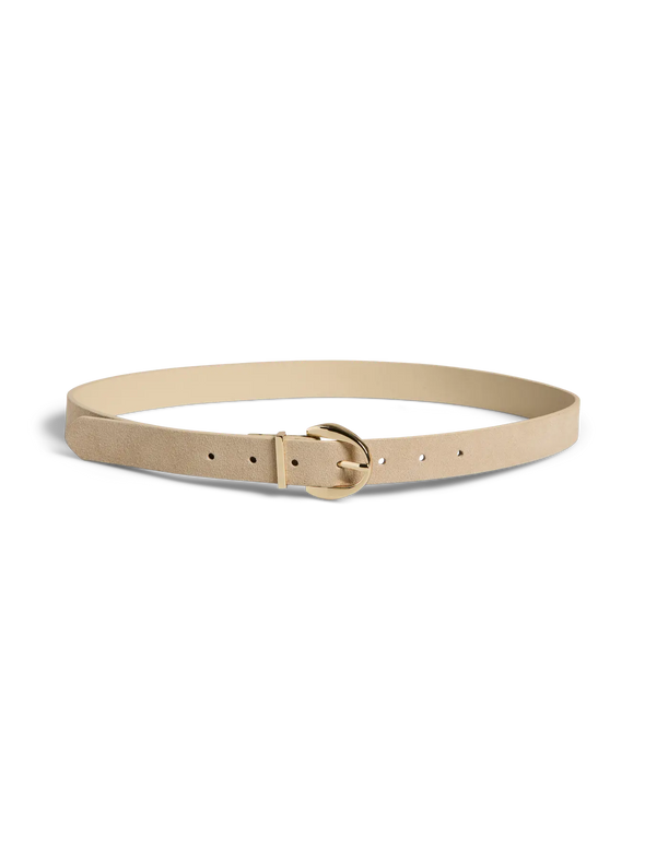 Linea Suede Belt - Beige