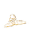 Hairclip Goud metaal krul - Marble grijs