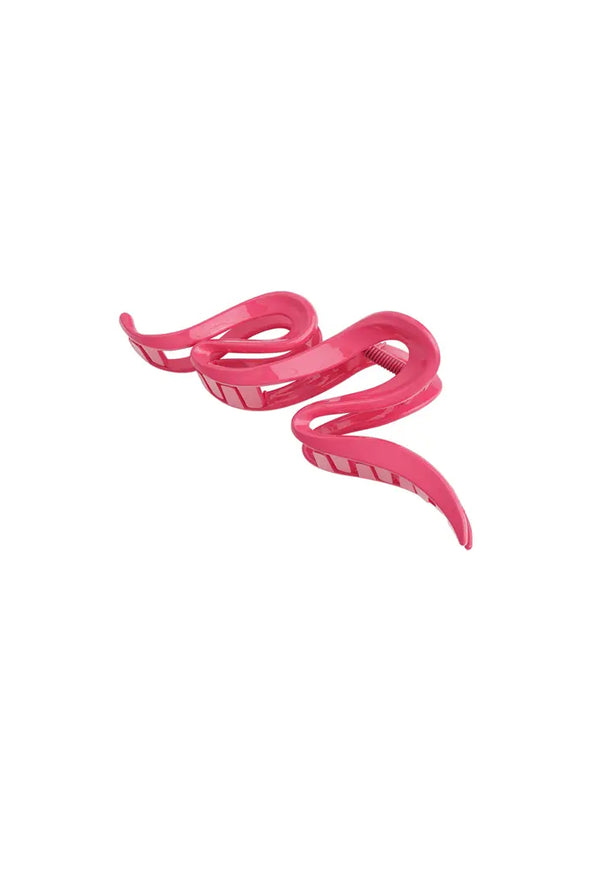 Hairclip esthetisch krul - Hot pink