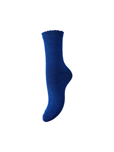 Sebby Glitter Socks - Koningsblauw