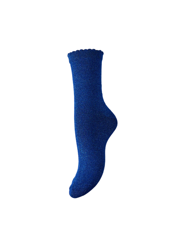 Sebby Glitter Socks - Koningsblauw