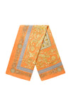 Satin Scarf - Orange Paisley