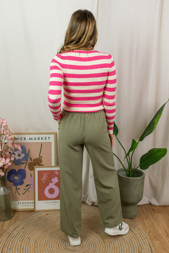 Crista Pull - Pink Stripes