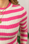 Crista Pull - Pink Stripes