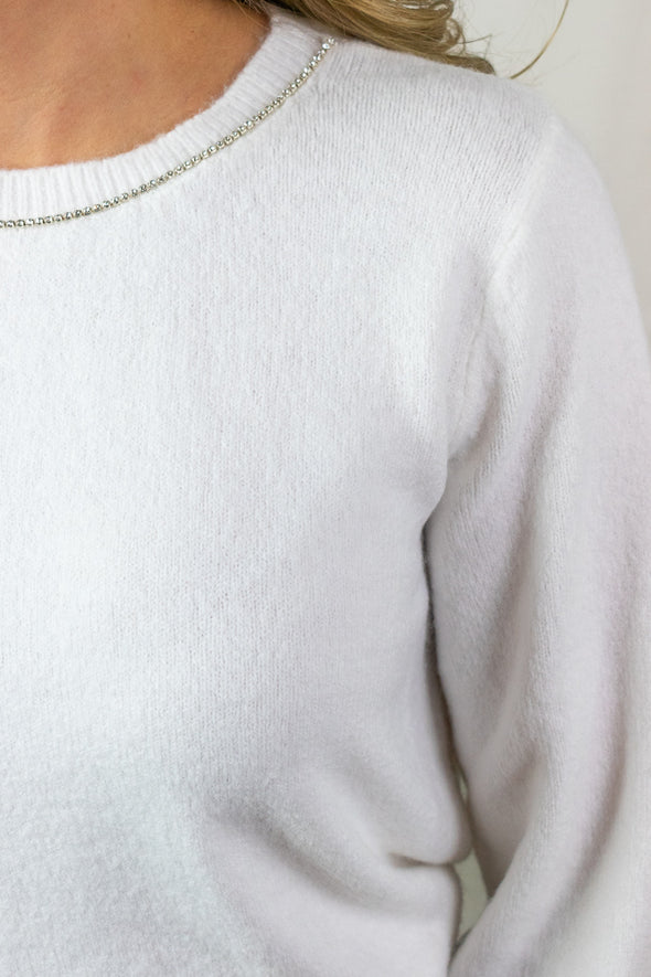 Meridith Knit - White