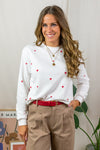 Dagna Sweater - Red Hearts