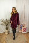 Kam Bow Dress - Burgundy