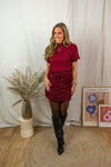 Regina Skirt - Burgundy