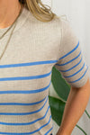 Lizza Striped Knit - Blue