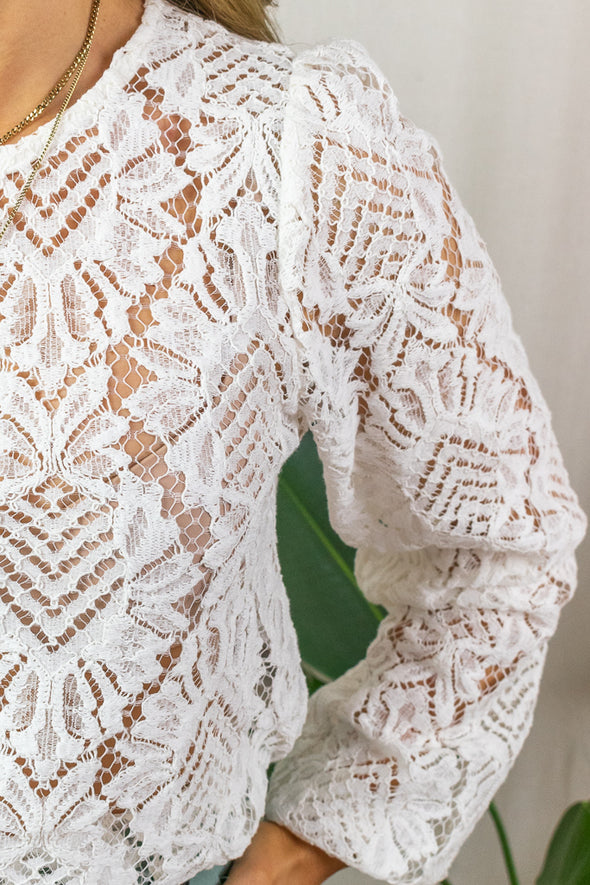 Joly Lace Blouse - White