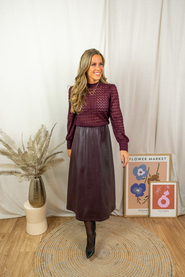 Avery Top - Bordeaux