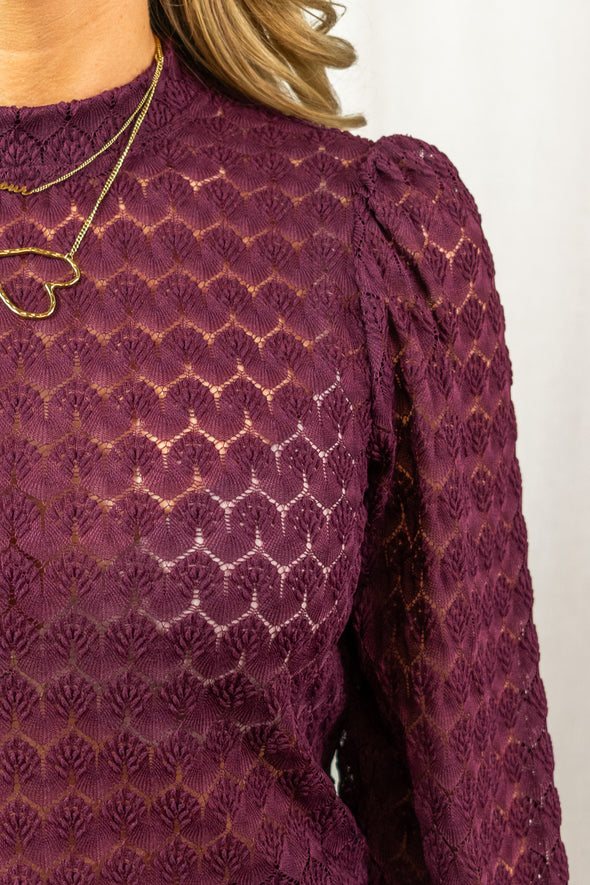 Avery Top - Bordeaux