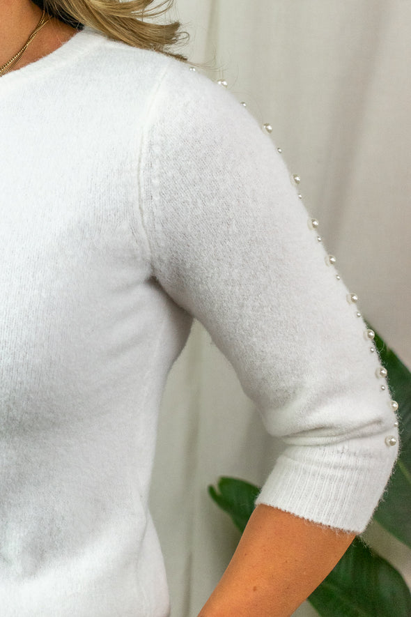 Betty Pull - Pearls White
