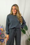 Olga Blouse - Dark Grey