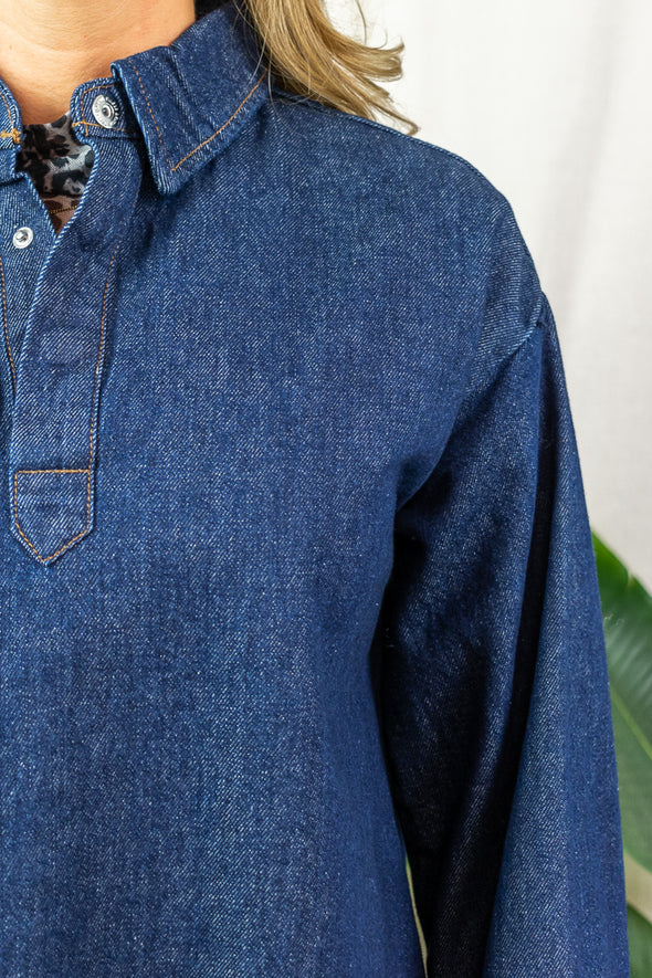 Kenya Dress - Dark Denim