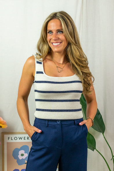Morita Top - Blue Stripes