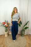 Morita Cardigan - Blue Stripes