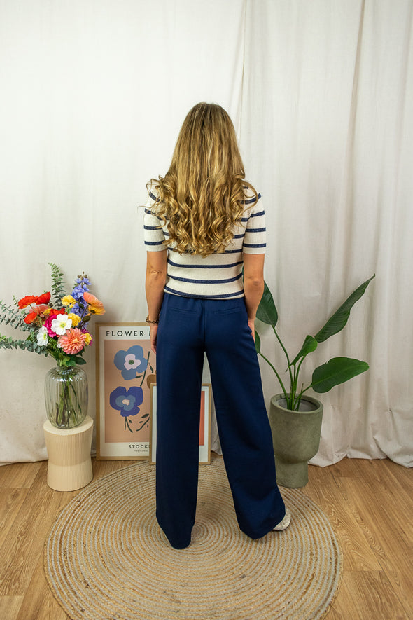 Morita Cardigan - Blue Stripes