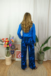 Ashley Pants - Blue Graphic