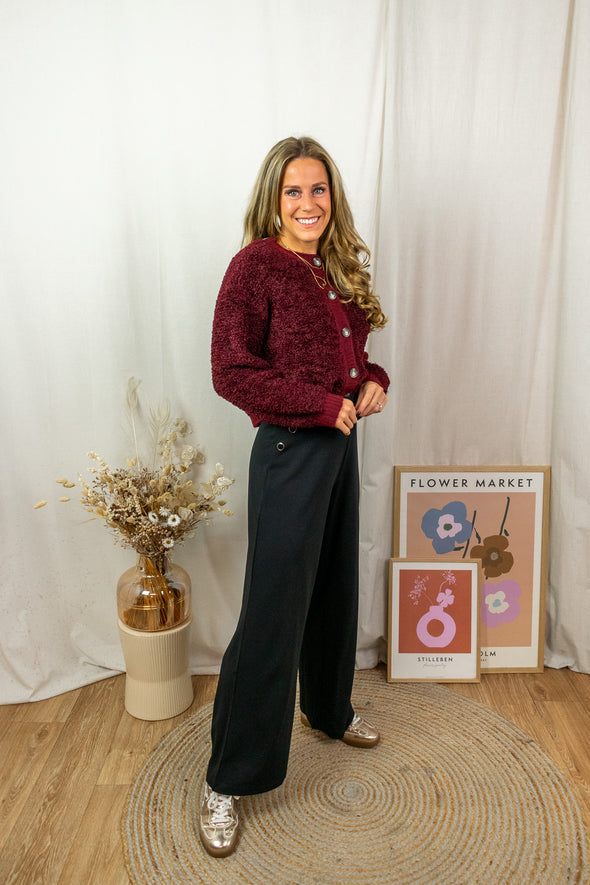 Eira Cardigan - Bordeaux