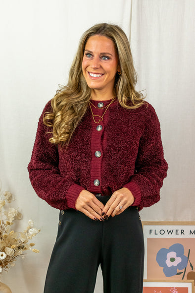 Eira Cardigan - Bordeaux