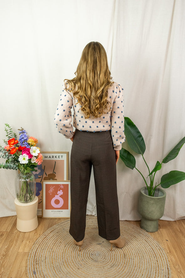 Sigrid Dots Knit - Beige