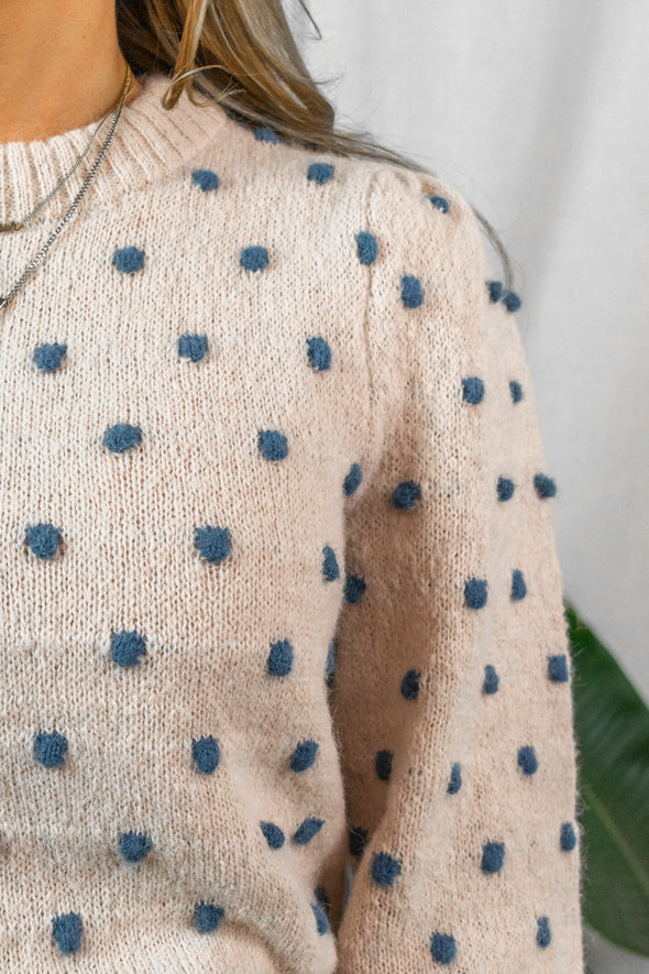 Sigrid Dots Knit - Beige