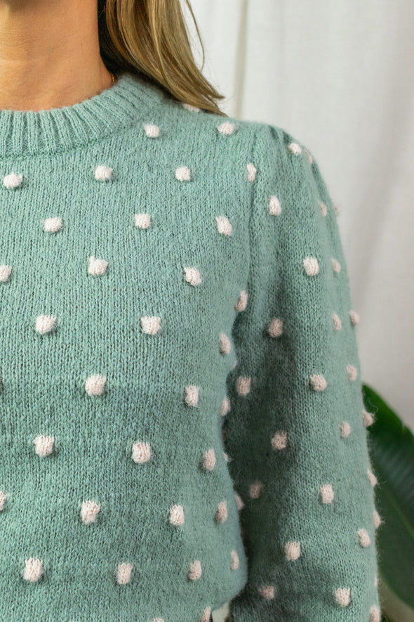 Sigrid Dots Knit - Green