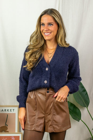 Vilma Cardigan - Purple