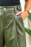 Lilli Leather Pants - Green