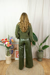 Lilli Leather Pants - Green