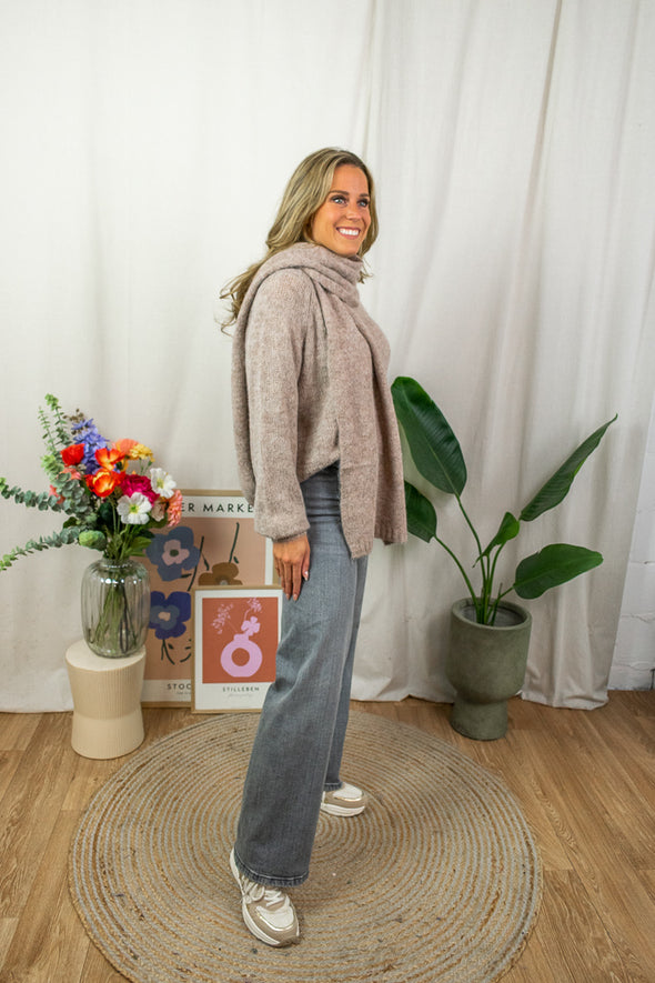 Zoey Scarf - Dark Beige
