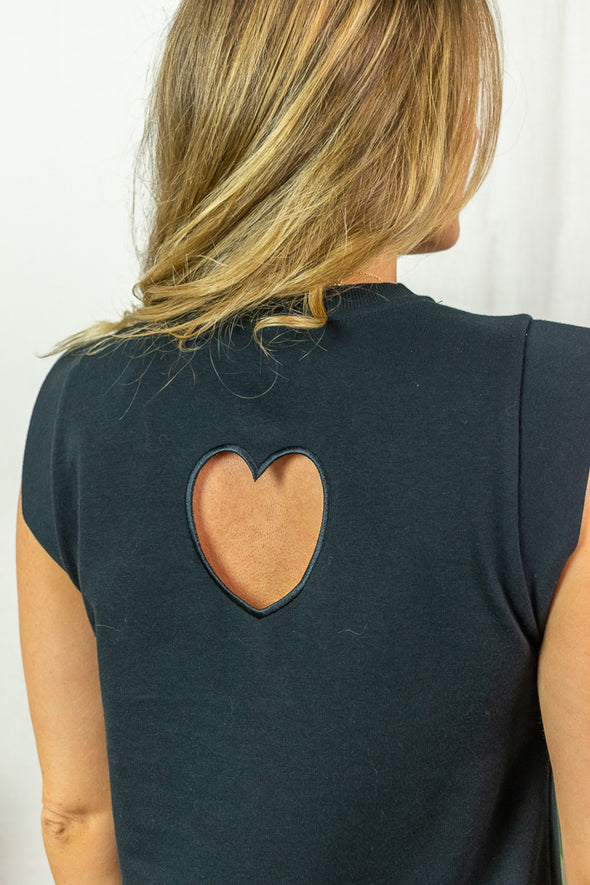 Chilli Heart Dress - Black
