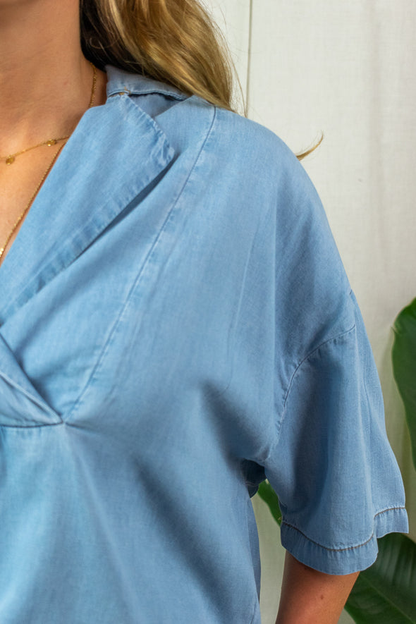 Citha Blouse - Light Denim