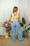 Beauty Glitter Top - Yellow