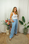 Beauty Glitter Top - White Silver