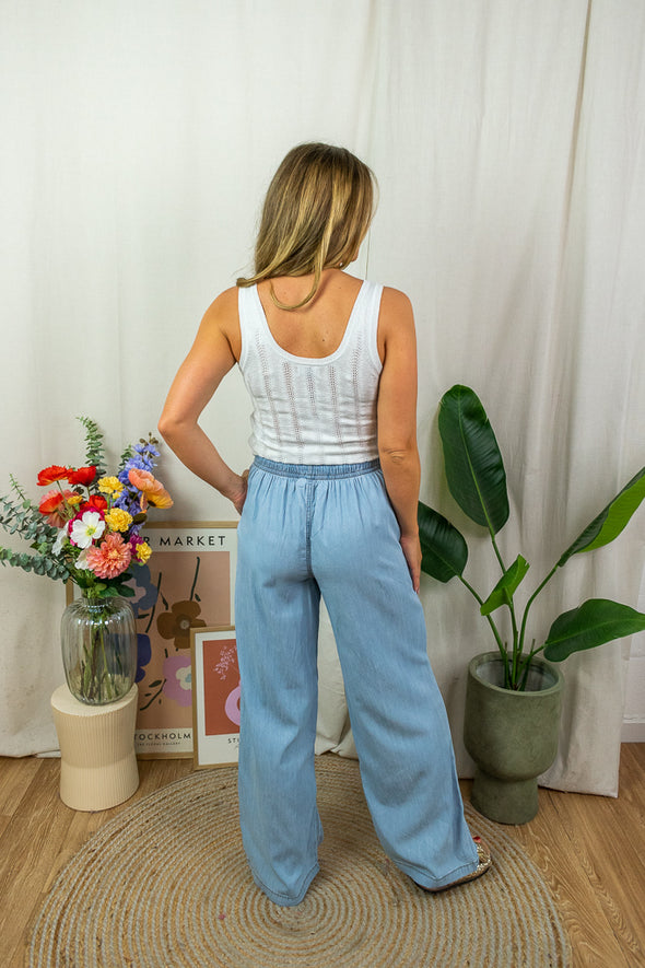 Beauty Glitter Top - White Silver