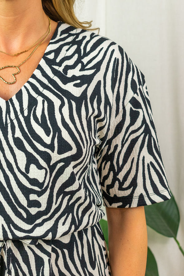 Ivanna Dress - Zebra