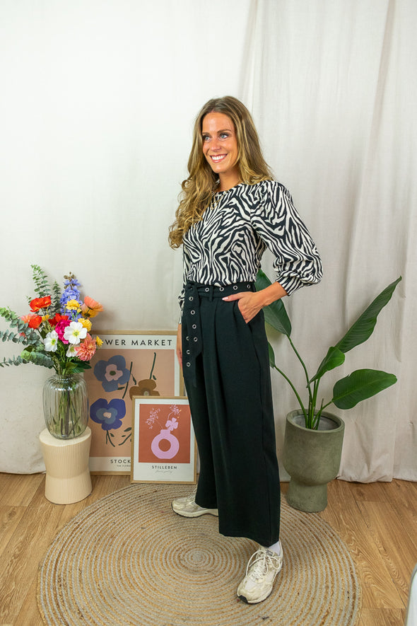 Lisa Belt Culotte - Black