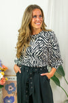 Ivanna Blouse - Zebra