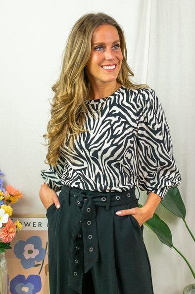 Ivanna Blouse - Zebra