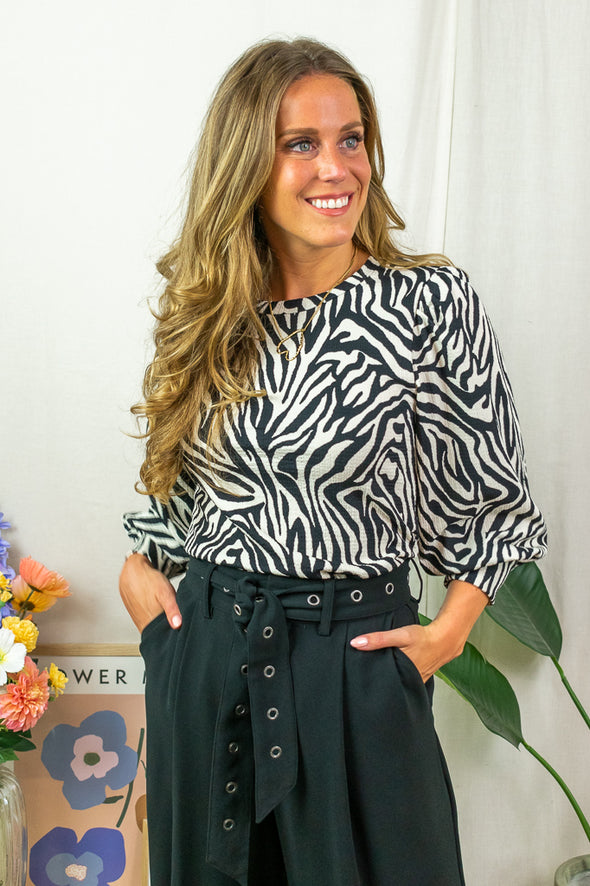 Ivanna Blouse - Zebra