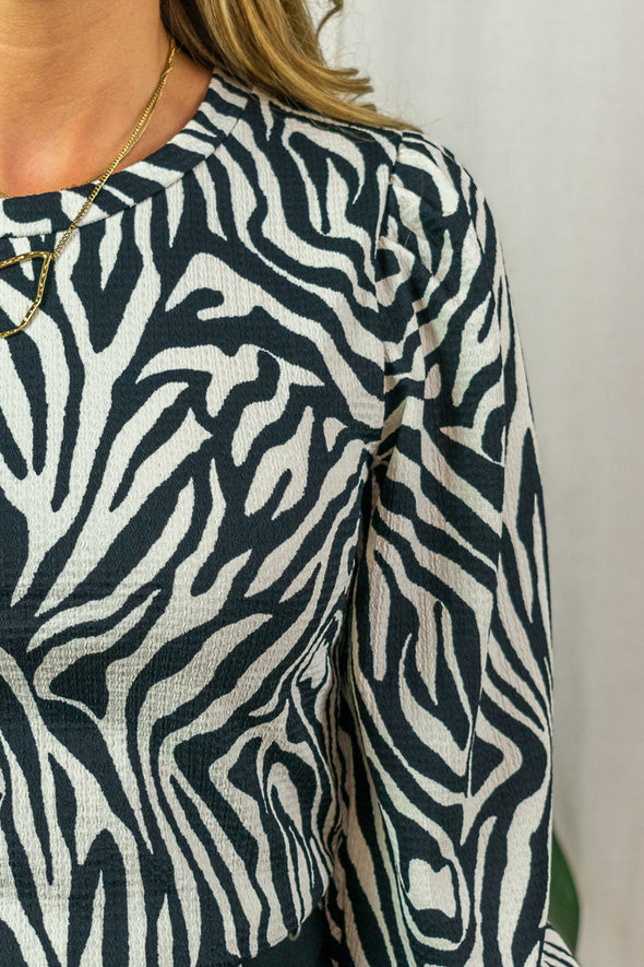 Ivanna Blouse - Zebra