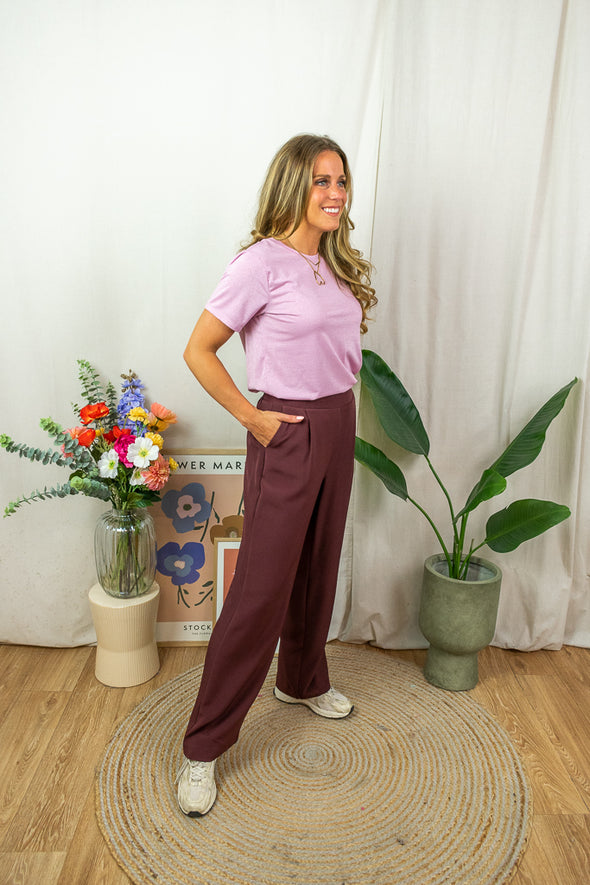 Celest Pants - Dark Bordeaux