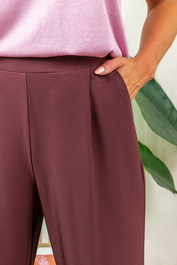Celest Pants - Dark Bordeaux