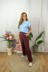 Celest Pants - Dark Bordeaux