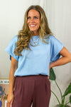 Mila T-Shirt - Chambray Blue